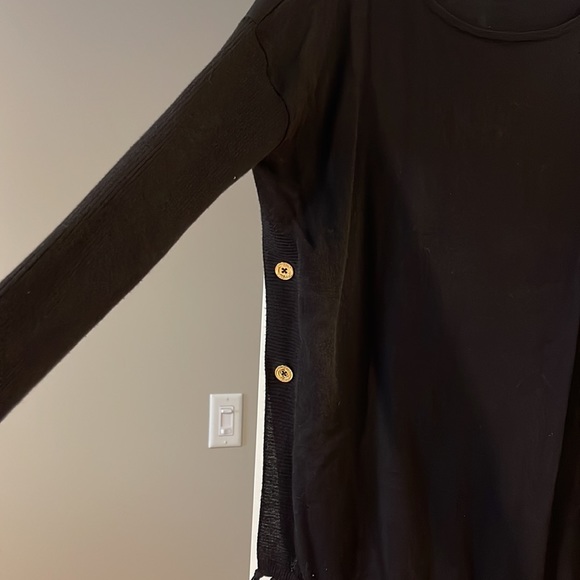 Lilly Pulitzer Ramona Fringe Sweater black size medium - Picture 5 of 8